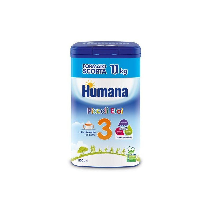 Humana 3 Piccoli Eroi Latte in Polvere per Bambini 1100g