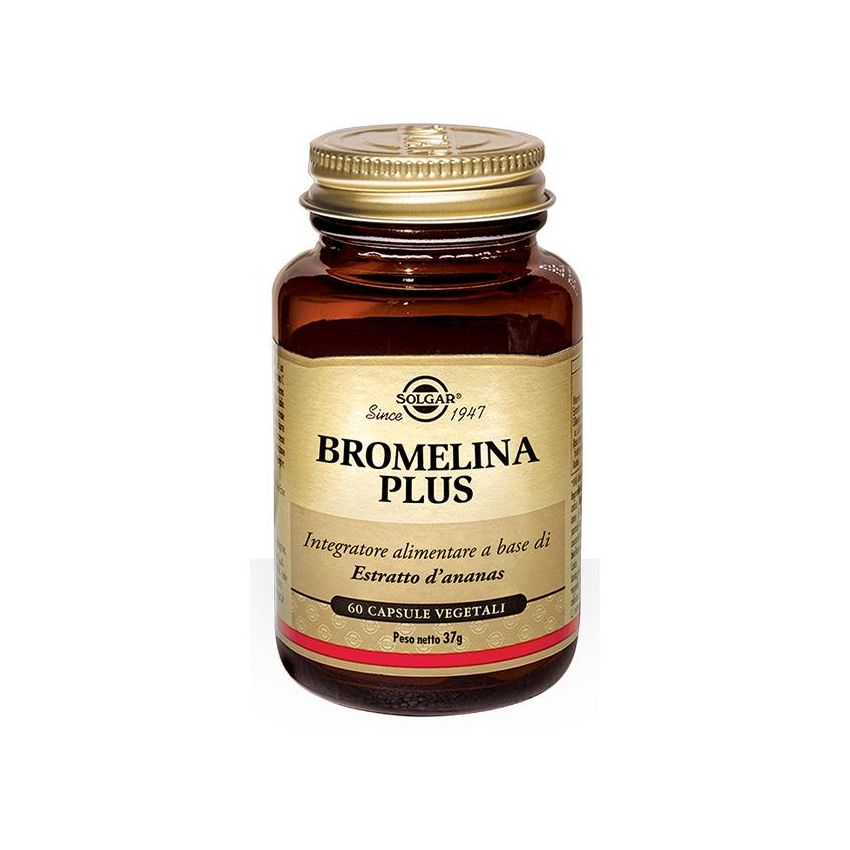 Bromelina Plus - Supplemento Digestivo in Capsule, 60 Pezzi