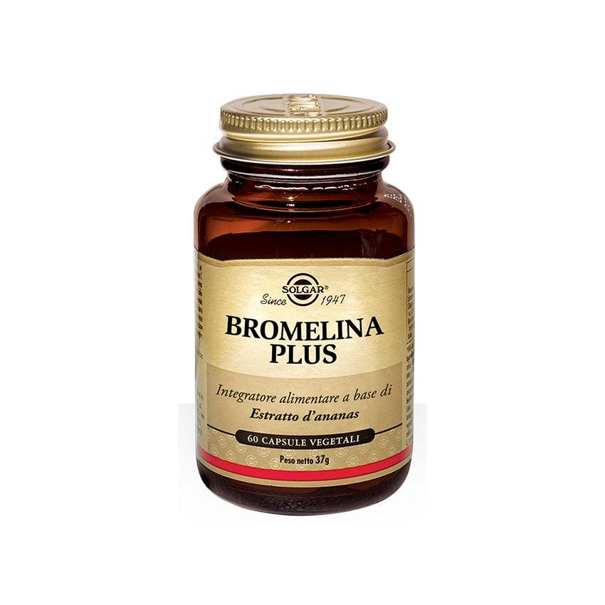 Bromelina Plus - Supplemento Digestivo in Capsule, 60 Pezzi