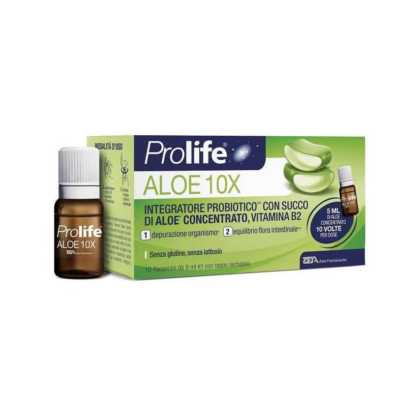 Prolife Aloe Vera Concentrato 10X - 10 Flaconcini da 8ml