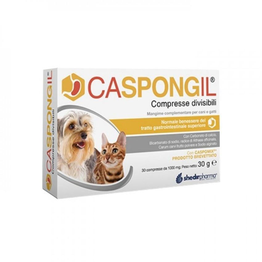 Caspongil Compresse Divisibili per Cani e Gatti - 30 Pezzi