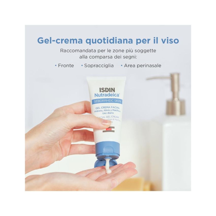 Gel Crema Viso Isdin Nutradeica per Pelle Seborroica - 50ml