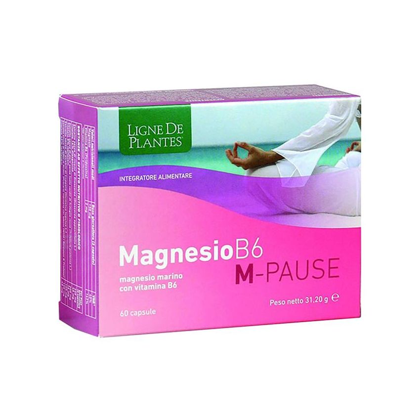 Complesso di Magnesio B6 con Piante - M-Pause - 60 Capsule