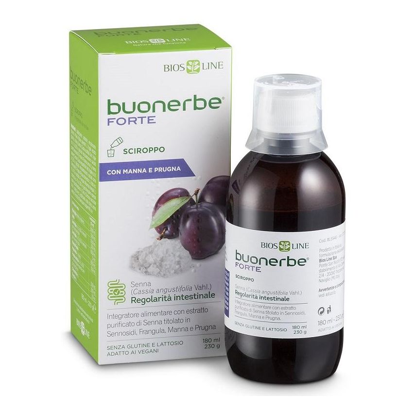 Buonerbe Forte Sciroppo Naturale per il Benessere Intestinale - 180 ml