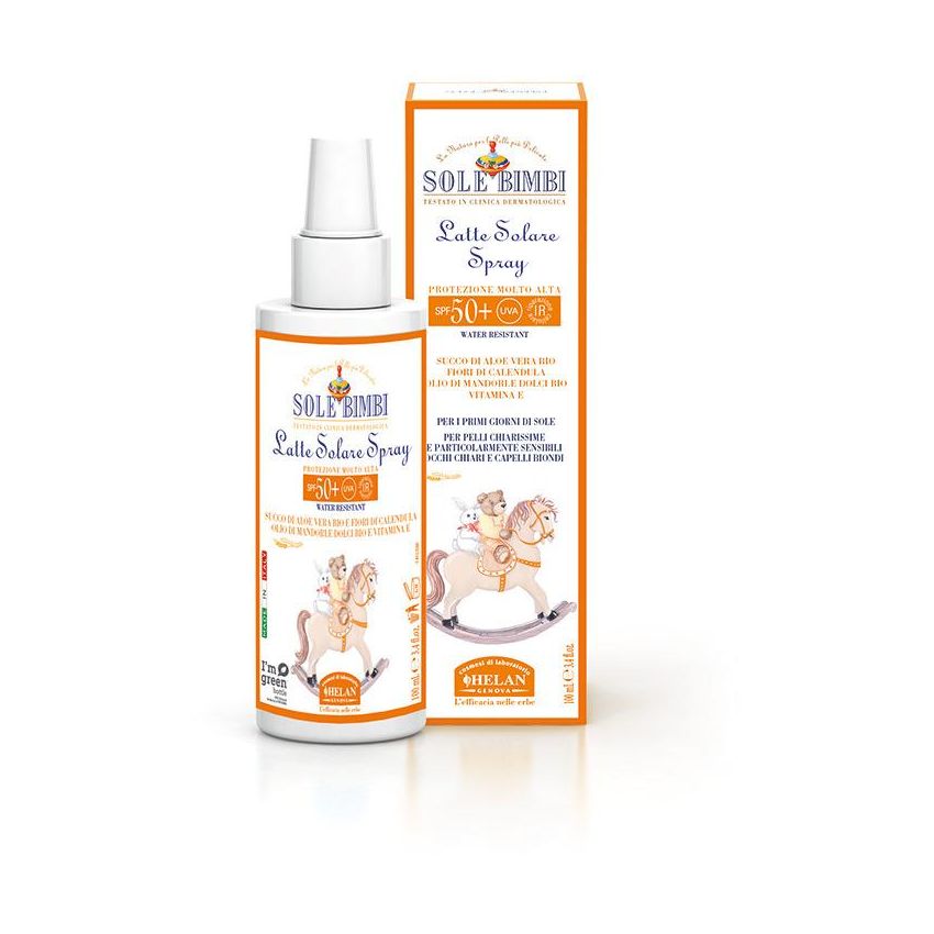 Helan Sole Bimbi - Latte Solare Corpo per Bambini SPF50+, 125ml