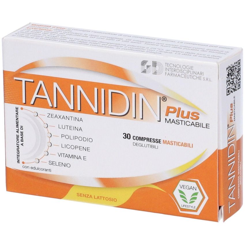 Tannidin Plus Compresse Masticabili - Confezione da 30 Pezzi