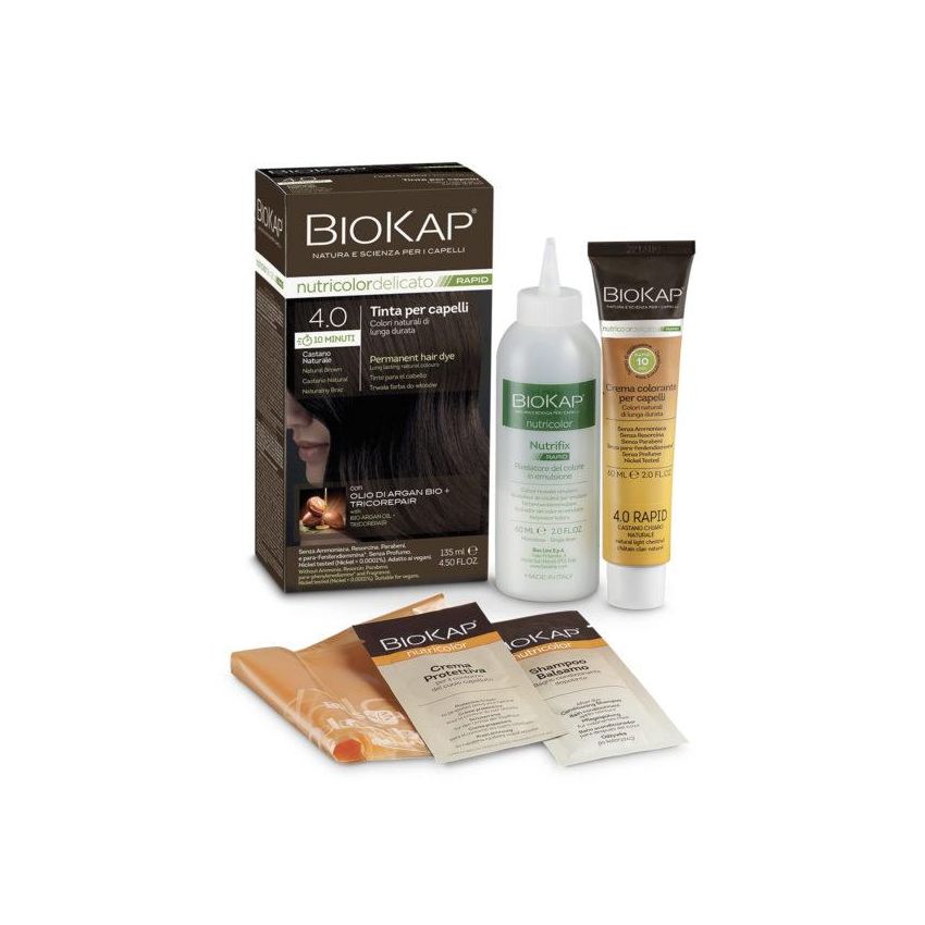 Biokap Nutricolor Delicato Rapid Biondo Scuro Dorato 6.3 - Tinta per Capelli Nutriente 135ml