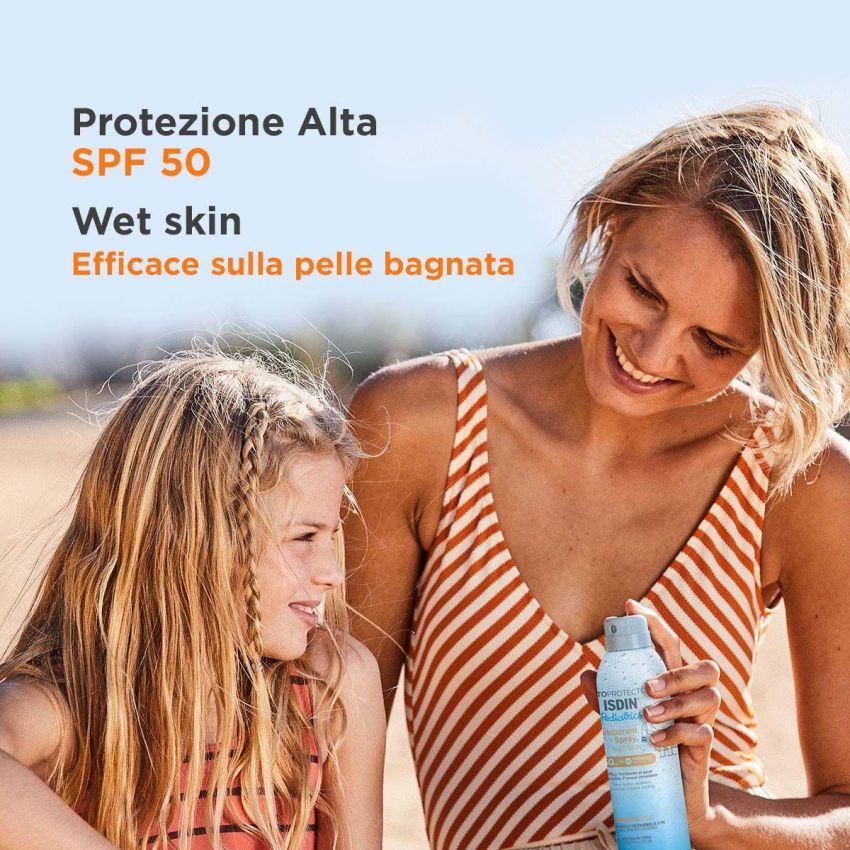 Isdin Pediatrico - Spray Fotoprotettore Trasparente SPF50, 250ml