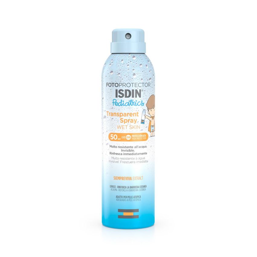 Isdin Pediatrico - Spray Fotoprotettore Trasparente SPF50, 250ml