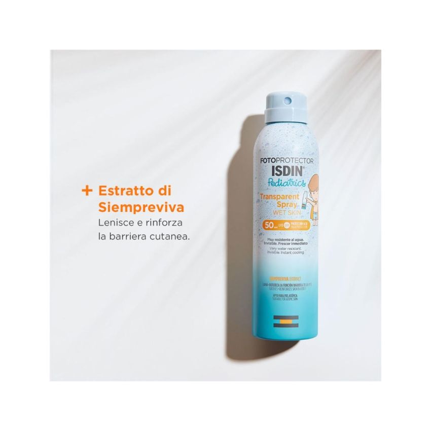 Isdin Pediatrico - Spray Fotoprotettore Trasparente SPF50, 250ml