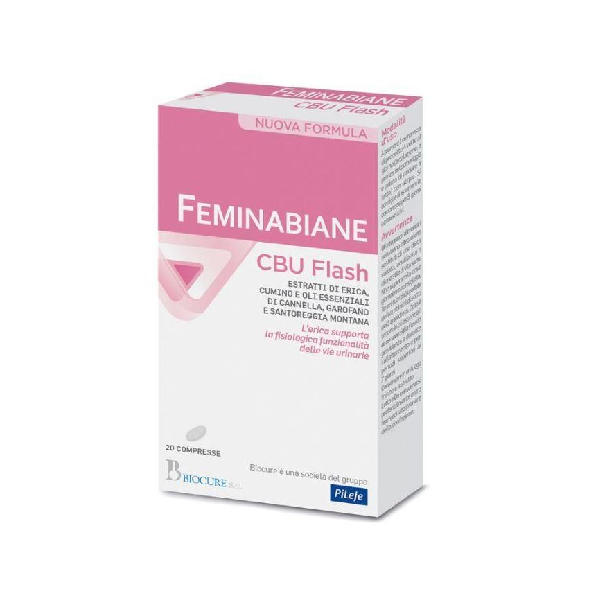 Feminabiane CBU Flash - Compresse Salutari per Donne, 20 Pezzi