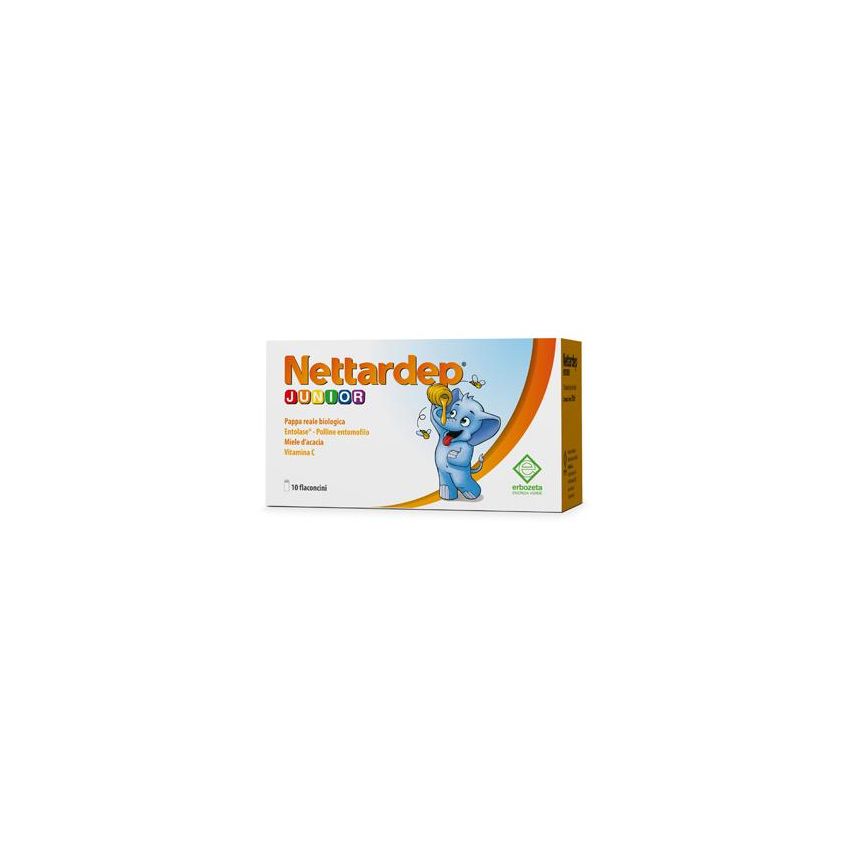 Nettardep Junior - Integratore per Bambini, 10 Fiale da 15ml