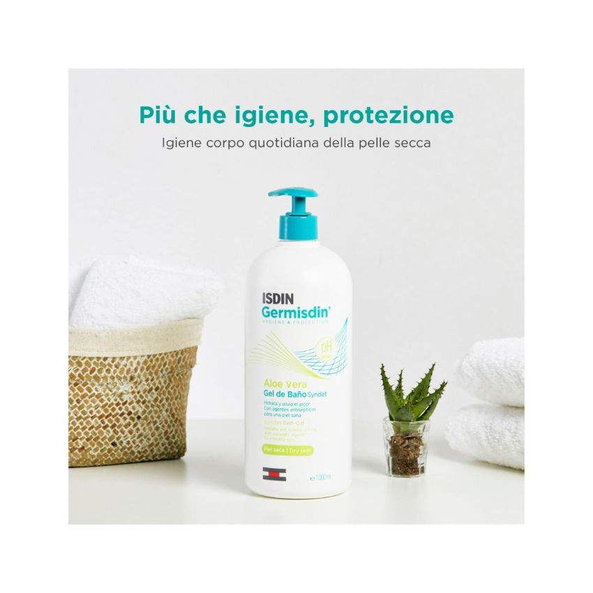 Isdin Germisdin Aloe Vera - Igiene Corpo Quotidiana 1 Litro