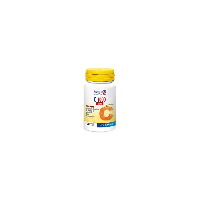 LongLife C 1000 Forte - Integratore di Vitamina C - 50 Tavolette