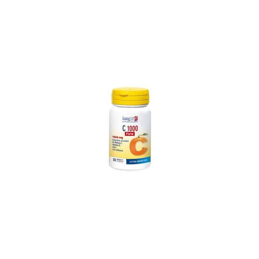 LongLife C 1000 Forte - Integratore di Vitamina C - 50 Tavolette