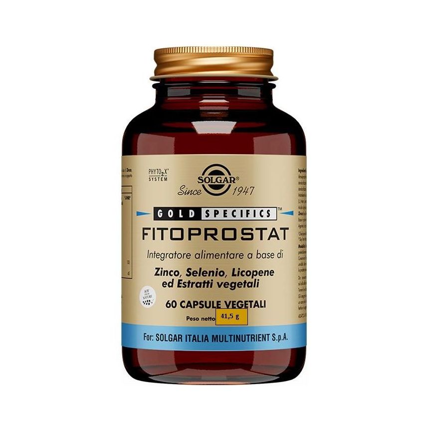 Solgar Fitoprostat - Supporto Naturale alla Prostata, 60 Capsule