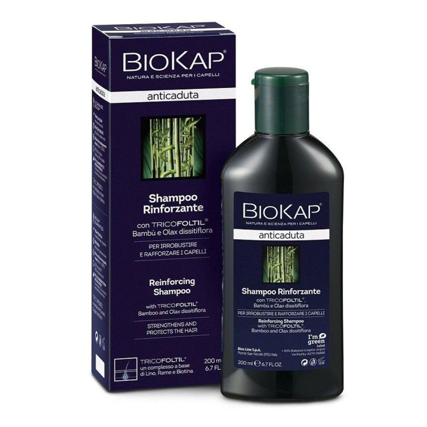 Biokap Shampoo Fortificante Anti-Caduta con Tricofoltil, 200ml