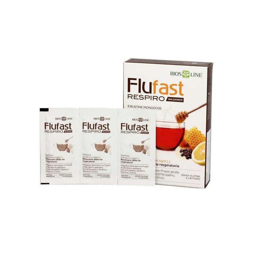 Flufast Apix Respiro Balsamico - Trattamento Respiratorio in 9 Buste