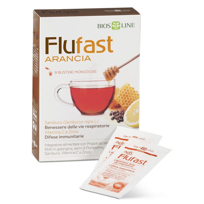 Flufast Apix Respiro Sapore Arancia - 9 Buste