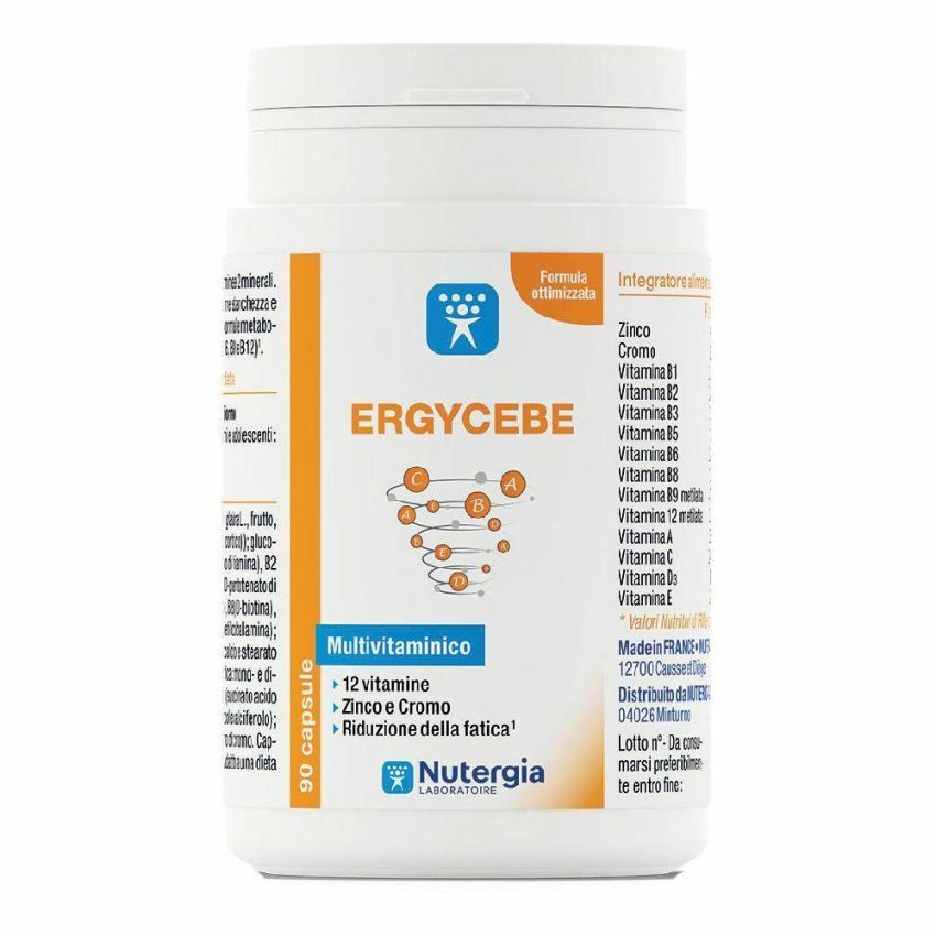 Ergycebe - Integratore Alimentare Multivitaminico, 90 Capsule