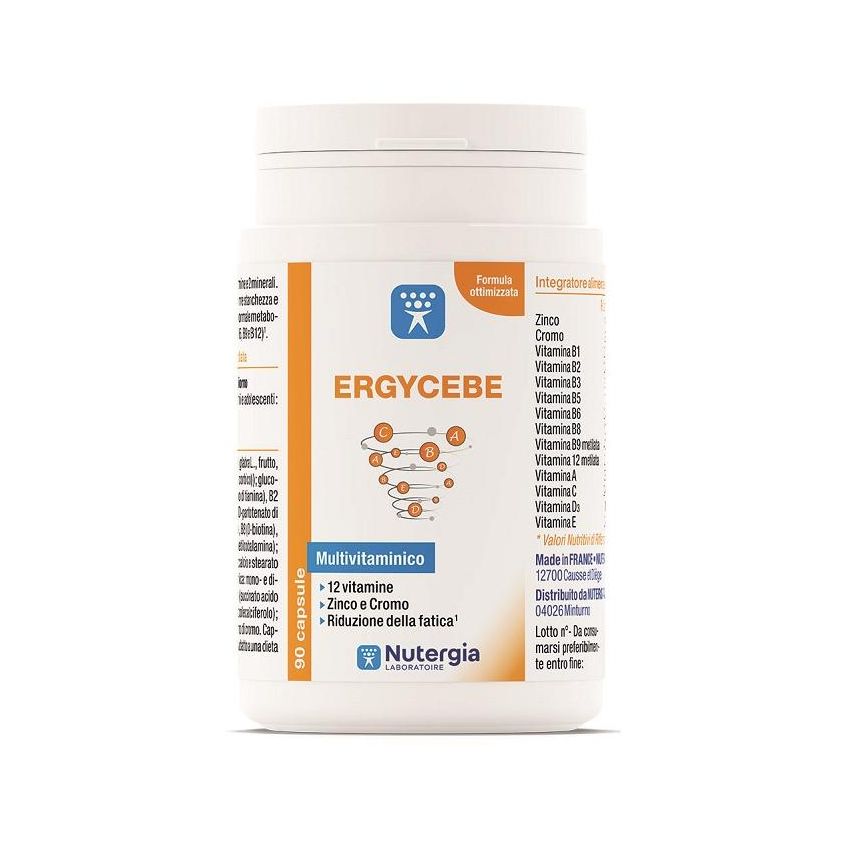 Ergycebe - Integratore Alimentare Multivitaminico, 90 Capsule