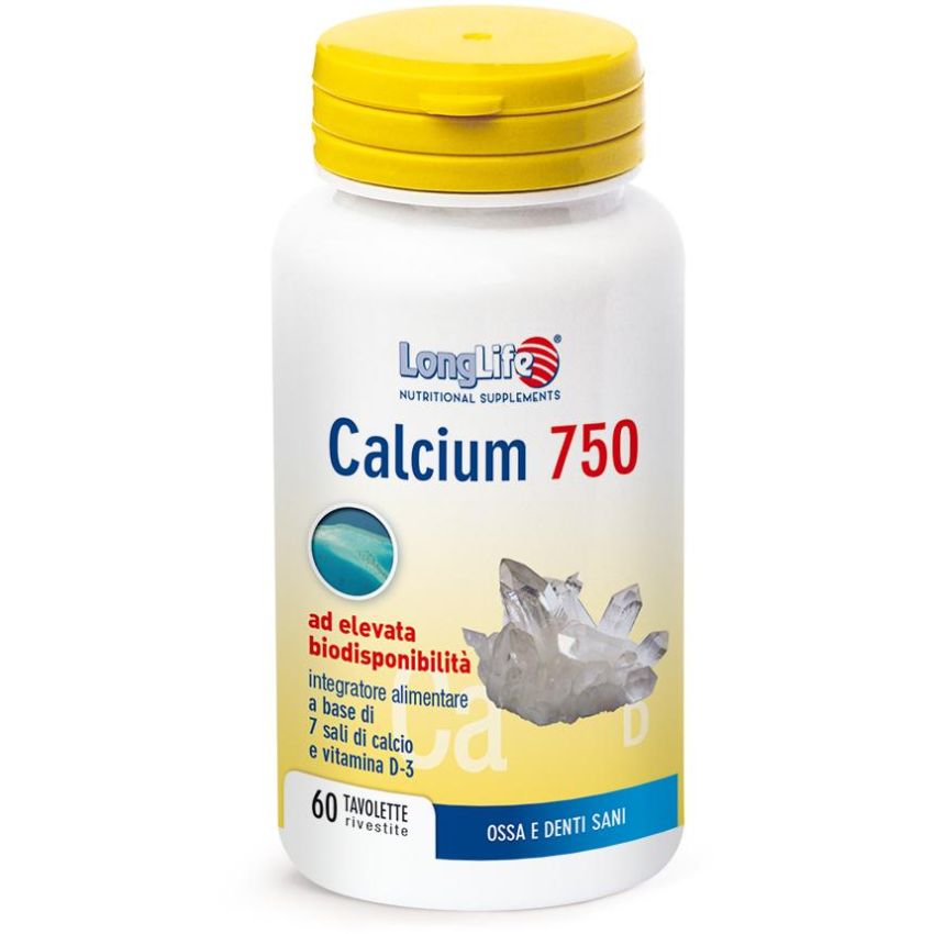 Longlife Calcium 750 - 60 Tavolette per Ossa