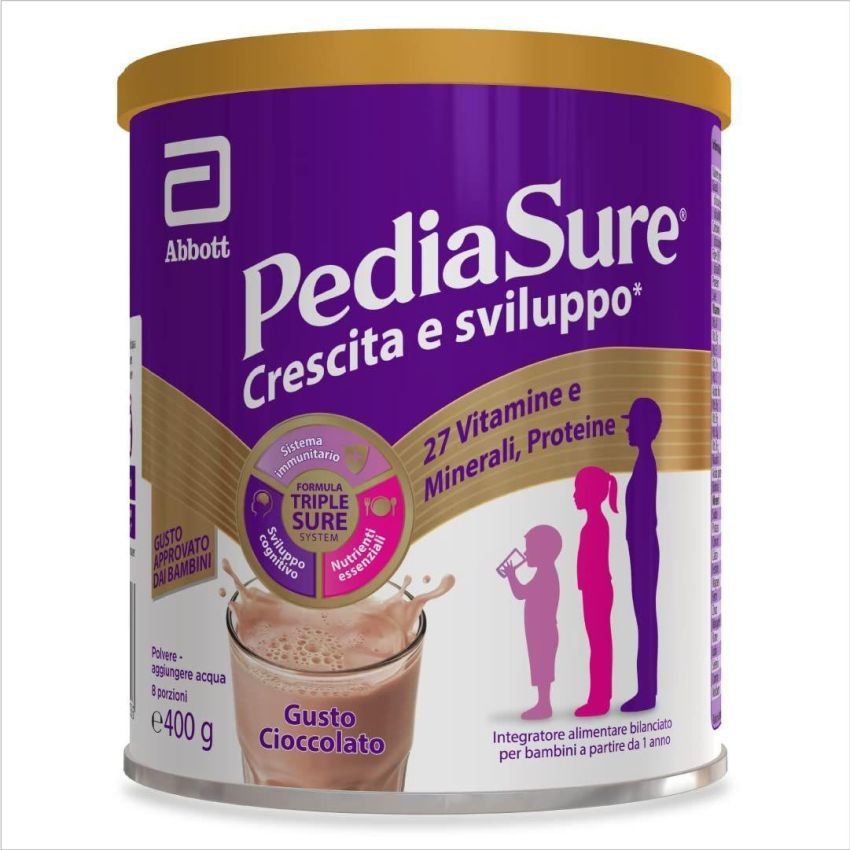 Pediasure Sviluppo e Crescita Rinforzante al Cioccolato - 400g