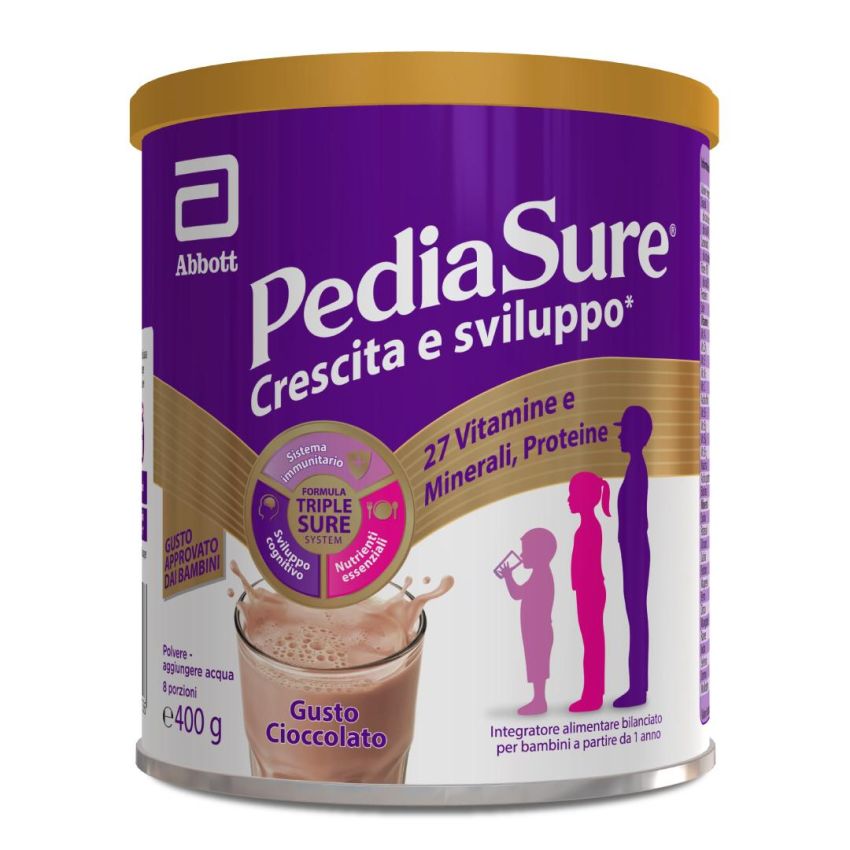 Pediasure Sviluppo e Crescita Rinforzante al Cioccolato - 400g