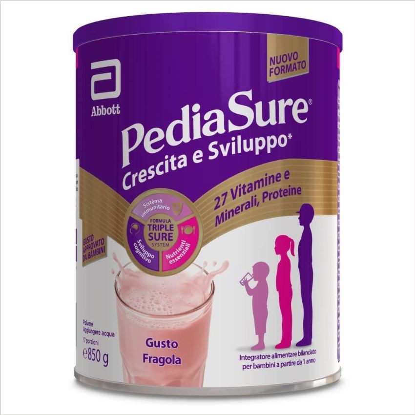 Pediasure Crescita & Sviluppo Sapore Fragola 850g