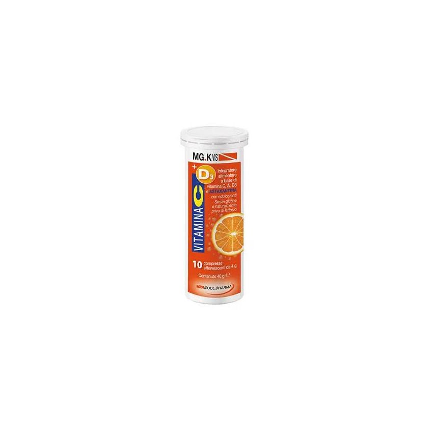 Mgk Vis Effervescenti - Vitamina C e D3 Compresse, Pacco da 10
