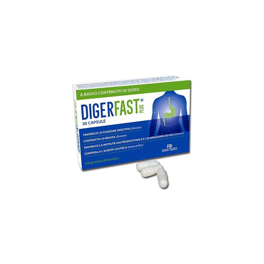 Diger-Fast Plus - Capsule Digestive, 30 Pezzi
