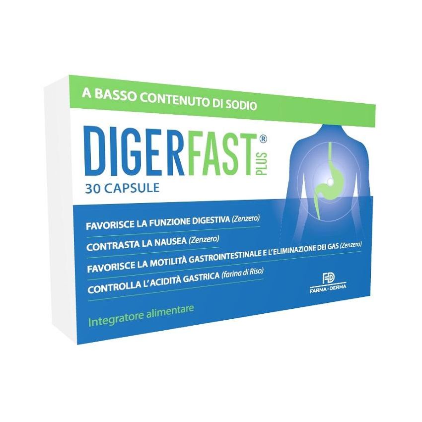 Diger-Fast Plus - Capsule Digestive, 30 Pezzi