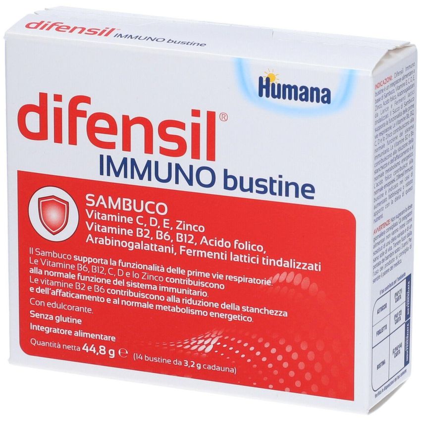 Difensil Immuno - Potenziatore del Sistema Immunitario in 14 Bustine