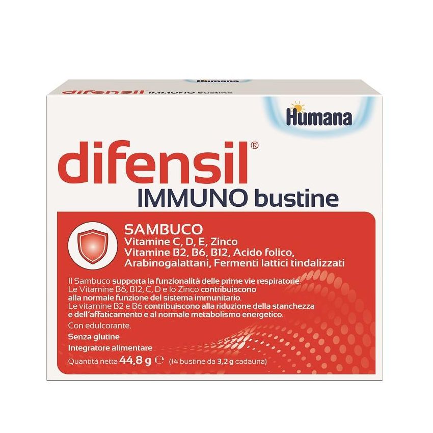 Difensil Immuno - Potenziatore del Sistema Immunitario in 14 Bustine