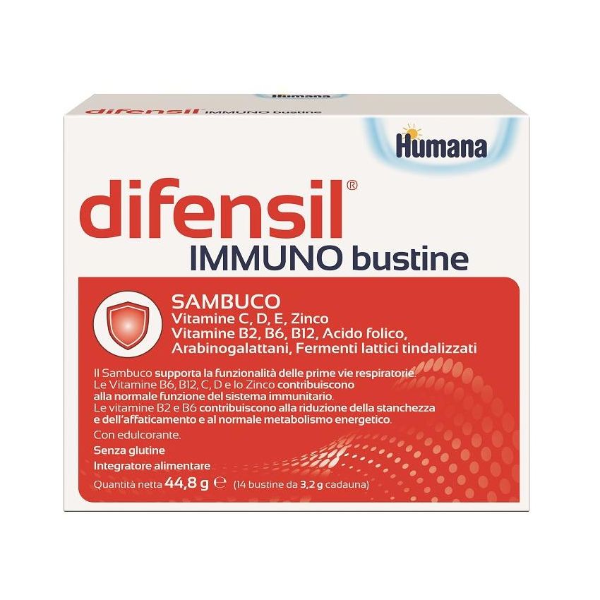 Difensil Immuno - Potenziatore del Sistema Immunitario in 14 Bustine