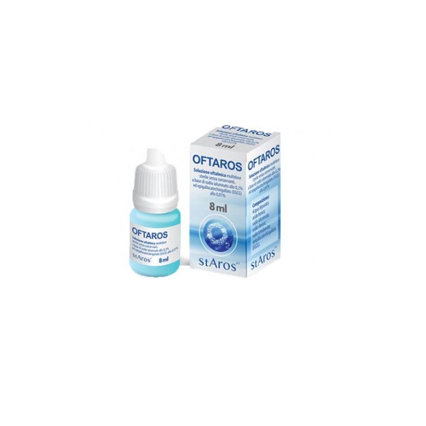 Soluzione Oftalmica Oftaros per Cura degli Occhi, 8ml
