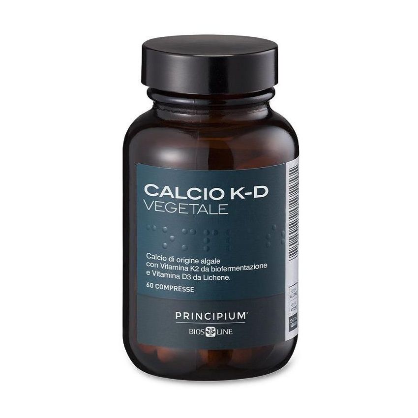 Principium Vegetale Calcio e Vitamina K-D - 60 Compresse