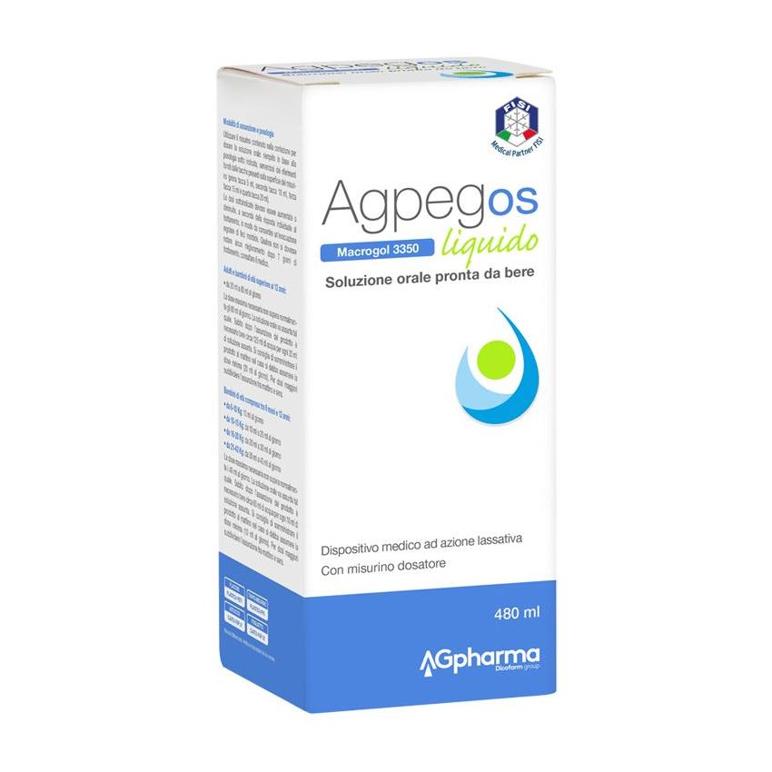 Agpeg Macrogol 3350 Soluzione Liquida - 480ml
