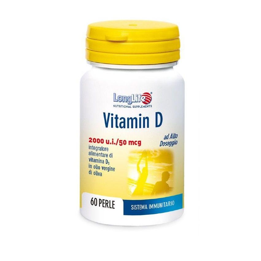 Perle di Vitamina D 2000 UI Longlife - Confezione da 60 Pezzi