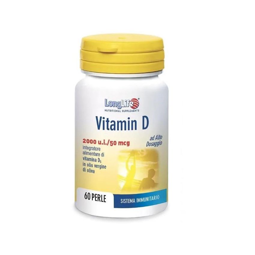 Perle di Vitamina D 2000 UI Longlife - Confezione da 60 Pezzi