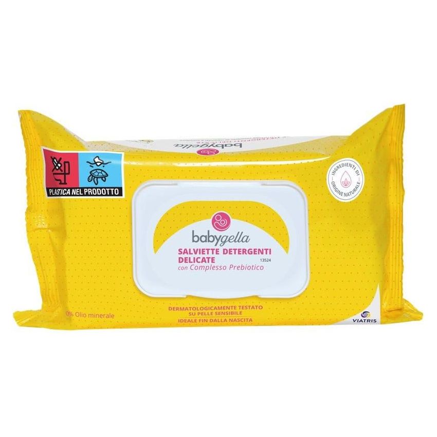Babygella Prebiotic Complex Baby Wipes - Confezione da 72