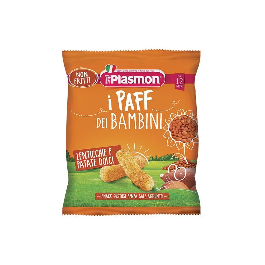 Plasmon Paff 15g: Pappa per Bambini a base di Lenticchie e Patate Dolci
