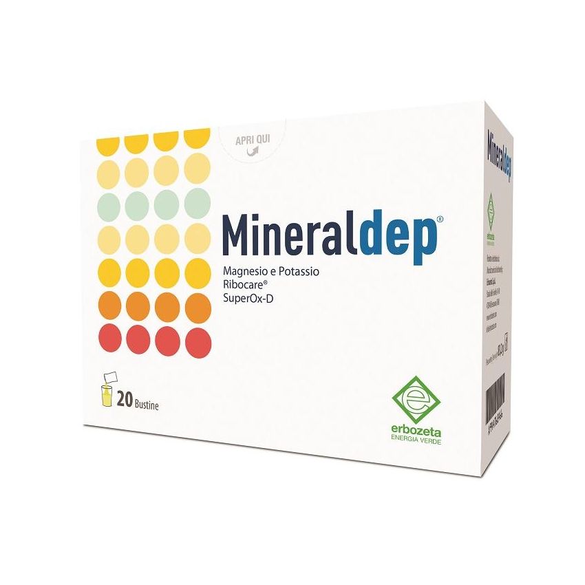 Mineraldep - Integratore di Sali Minerali, 20 Bustine