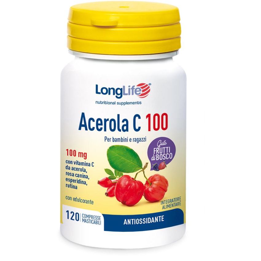 Acerola C100 Frutti Di Bosco 120 Compresse Longlife