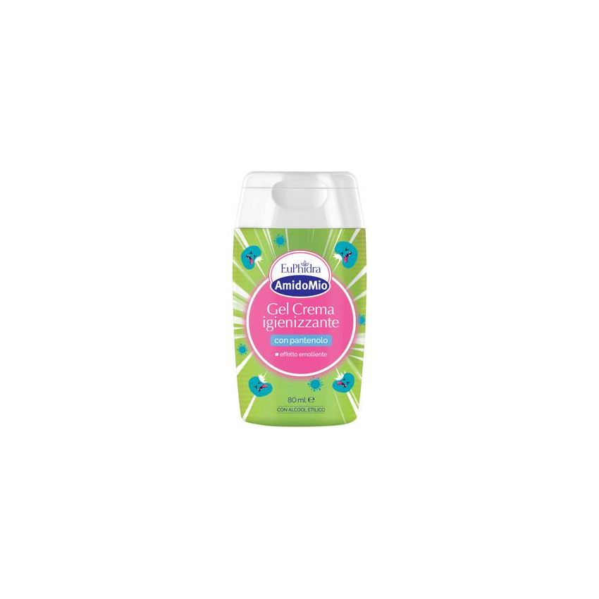 Euphidra Amidomio Gel Crema Igienizzante per Mani, 80ml