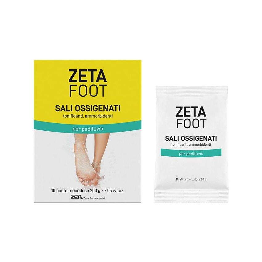 Zeta Foot - Sali Ossigenanti per Piedi, 10 Bustine da 20g