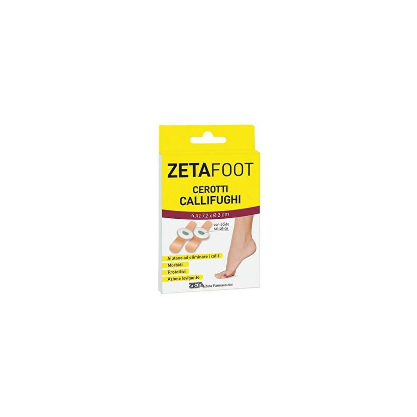 Zeta Foot - Cerotti Callifugi con Dischetto Centrale, Astuccio da 6 Pezzi