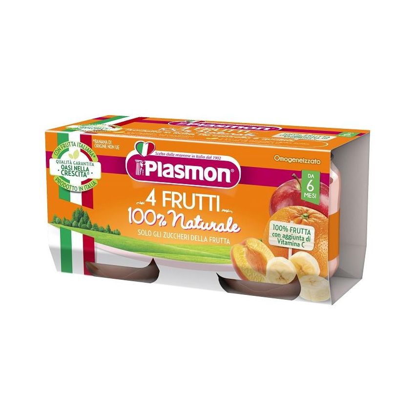 Plasmon Omogeneizzato Quattro Frutti 2x80g