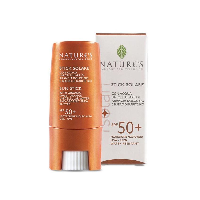 Nature's Solari Stick Solare SPF50+ per Zone Delicate, 9ml
