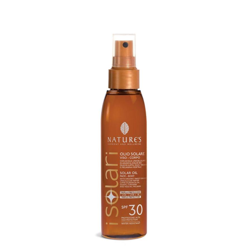 Olio Solare SPF30 per Viso e Corpo di Nature's Solari - 150ml